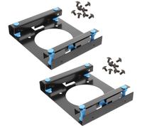 KICHOUSE 2 Pièces Support de Disque Dur 3,5 Pouces en Métal Amortissement | Baie Optique de Portable, Usage DIY et Gamers, Compatible HDD Mécanique, Postes Silencieux