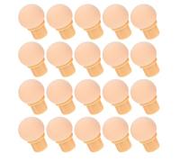 KICHOUSE 20 Embouts Éponge à Ongles Remplaçables Lavables, Têtes Rondes en Mousse Douce, Accessoires Nail Art Ombré Réutilisables pour Manucure Précise et Création Dégradée