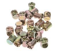 KICHOUSE 20 pièces Écrous Cylindriques pour Meubles Écrous Rainurés à Croisée Accessoires de Fixation pour Lits et Berceaux Lot