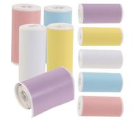 KICHOUSE 20 Rouleaux Papier Thermique Autocollant Couleur Étiquettes Imprimante Auto-adhésives Multicolores pour Notes Photos et Bureaux Compatible Impression Thermique