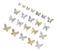 KICHOUSE 22pcs Breloques en Alliage pour Nail Art Diy, Décoration D'ongles Facile à Utiliser, Accessoires Créatifs et Uniques pour Manucures Naturelles
