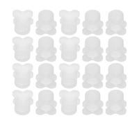KICHOUSE 24 Pièces Protections Anti-Abeilles pour Mangeoire à Colibris, | Fleurs Transparentes, Installation Facile, Entretien Simple, Usage Extérieur au Jardin, Observation Claire