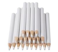 KICHOUSE 25pcs Crayons à Ongles à Points en Bois et Cire Blanc Adhésif pour Strass, Outils à Points pour Manucure Compatibles Accessoires Nail Art