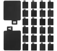 KICHOUSE 26 Pièces Séparateurs D'étagères Multimédias A-z Noirs en | Repérage Alphabétique Précis, Maintien Vertical Stable, Intégration Discrète le Rayonnage, Usage Prolongé