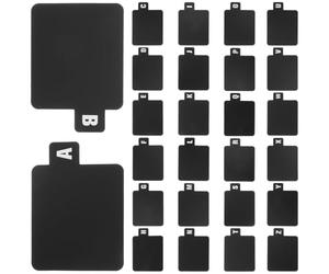 KICHOUSE 26 Pièces Séparateurs D'étagères Multimédias A-z Noirs en | Repérage Alphabétique Précis, Maintien Vertical Stable, Intégration Discrète le Rayonnage, Usage Prolongé