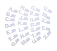 KICHOUSE 26pcs Séparateurs de Vinyles en Plastique Blanc A-z, Organisateurs Alphabétiques Universels pour Albums et Collections à Domicile, Accès Facile