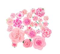 KICHOUSE 28Pièces Accessoires de Bricolage Fleurs Pâte Polymère pour Décoration de Coque de Téléphone DIY pour Personnaliser Étuis de Smartphone