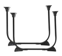 KICHOUSE 2pcs Pieds de Table en Métal Pliables Épingle à Cheveux pour Meubles Faciles à Installer pour Tables de Chevet Modernes