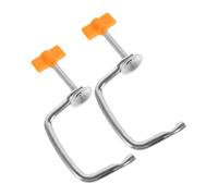 KICHOUSE 2pcs Pince Métallique de Remplacement pour Machine à Pâtes Manuelle, Clip de Fixation en Alliage de Fer Installation Facile Cuisine