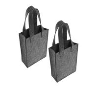 KICHOUSE 2pièces Housse pour Bouteille De Vin Feutre Transport Réutilisable pour Voyage Et Fête avec Séparateur Intérieur