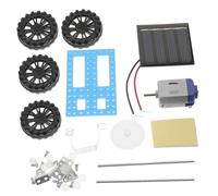 KICHOUSE 2pièces Voiture Solaire Mini DIY pour Garçon Fille Jouet Éducatif Assemblage Créatif Énergie Solaire Cadeau Développeur De Compétences Manuelles