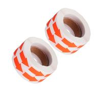 KICHOUSE 2rouleaux Étiquettes Fluorescentes Adhésives Directionnelles Flèches Lumineuses Autocollants Indicateurs pour Marquage Mural et Sol Bureaux Écoles Sécurité