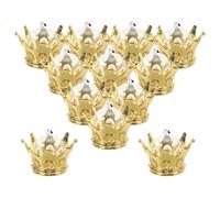 KICHOUSE 36 Pièces Boîtes à Bonbons Couronne Dorée pour Fête Boîtes Cadeaux Chocolat Mariage Anniversaire Contenants Sucrés Polyvalents pour Événements