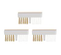 KICHOUSE 3pcs Brosse de Nettoyage pour Ongles en Fil de Cuivre, Tête de Meulage pour Ponceuse à Ongles, Brosse Multifonctionnelle pour Nettoyage en Profondeur, Outil pour Manucure