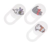 KICHOUSE 3pièces Cache Webcam Créatif Protection De Confidentialité Caméra Accessoires De Sécurité pour Pc Et Smartphones Anti-espionnage Et Durable