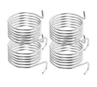 KICHOUSE 4 Pièces Commande de Vitesse des Gaz, Pièces D'accélérateur Barre Franche, Ressort de Tension en Zinc Plaqué Argenté 1,14x1 pour Micro Motobineuse Diesel, Applications Agricoles,