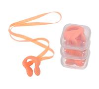 KICHOUSE 4 pièces Pince-Nez de Natation Latex avec Sangle Antidérapante Confortable et Résistant pour Nageurs Adapté Piscine Surf et Sports Aquatiques