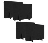 KICHOUSE 4 Pièces Séparateurs de Bureau Feutre Cloisons Insonorisées pour Tables de Restaurant et Bureaux Panneaux de Séparation de Table pour Plus Intimité et Productivité Au Travail