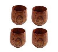 KICHOUSE 4 Pièces Tasse Naturel pour Infusion de Thé de Tasses pour Café Sake et Vin pour Maison Bureau