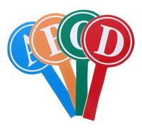 KICHOUSE 4pcs Tableaux de Score Réutilisables à Effacement à Sec, Planches Blanches Portables en Écume, Simple Face, Pratiques pour Scénarios de Compétition