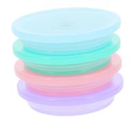 KICHOUSE 4pièces Couvercles De Bocaux Mason Jar Avec Trou Pour Paille Lot De Couvercles Réutilisables Pour Bocaux Verre Adaptés Pour Cocktails Jus Et Plus Facile à Nettoyer Et Solide