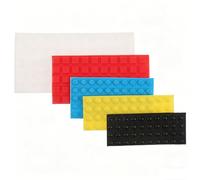 KICHOUSE 5 Pièces Autocollants Braille à Points Relief, Pastilles Adhésives en Silicone, Lot, pour Métal et Verre, Reconnaissance Tactile Renforcée, Écoles et Maisons, Aveugles
