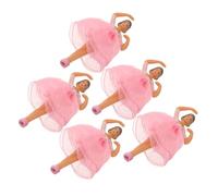 KICHOUSE 5 pièces Poupée Figurine Ballet pour Boîte à Musique Danseuse Princesse avec Jupe Rose Accessoires Décoratifs pour Collection et Présentation