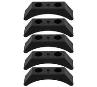 KICHOUSE 5 Pièces Support Haltères Porte-haltères PP Noir Rack de Rangement Pratique pour Accessoires Salle Musculation Meuble Rangement Salle Sport Compact