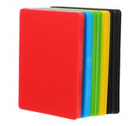 KICHOUSE 50 Pièces Cartes Plastiques Colorées Frosted Mil Double Face Imperméables pour Impression Laser et Bricolage Professionnel Scolaire et Jeu