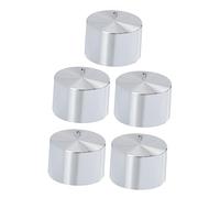 KICHOUSE 5Pièces Boutons de Remplacement pour Cuisinière à Aluminium Lot de Compatibles avec Poêles Fours Installation Facile