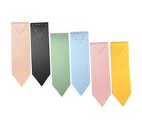 KICHOUSE 6 Pièces Marque Pages Artistiques PU Marqueurs de Page Pratiques et Élégants pour et Femmes Accessoire de Lecture Adorable