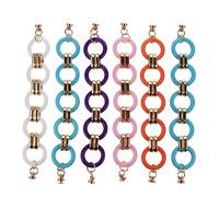 KICHOUSE 6Pièces Accessoires Bricolage de Chaînes Décoratives pour Colliers Bracelets Longes Couleurs Aléatoires DIY pour Mode Décoration