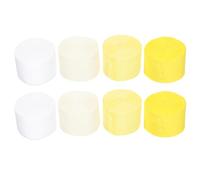 KICHOUSE 8 Pièces Papier Crépon Jaune Décoratif pour Fête d'anniversaire Léger et Résistant, Effet Décoratif, Peut être Découpé la Taille, pour Festivals et Occasions Spéciales