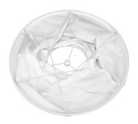 KICHOUSE Abat-jour en Tissu Blanc pour Applique Murale Vintage Douille E27, Décoration Simple et Fonctionnelle Cuisine ou Hôtel, Ambiance Chaleureuse