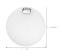 KICHOUSE Abat-Jour Globe en Verre Dépoli Lait Opaque 200 MM pour Ampoules E27 Remplacement D’Abat-Jour Sphérique Suspendre Lampadaire et Applique Diffuseur de Lumière Anti-Éblouissement