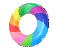KICHOUSE Anneau de Natation Gonflable Motif Arc Ciel pour Piscine Flotteur Adorable et Pratique pour et