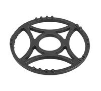 KICHOUSE Anneau De Wok Antidérapant En Fonte 17,5 Cm Certifié Support Stable Pour Cuisinière à Gaz Et Électrique, Manique Polyvalente Pour Cuisson En Intérieur Et Camping