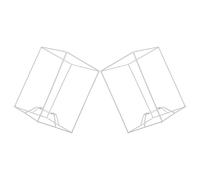 KICHOUSE Armature -jour Design Créatif Installation Facile 2 Pièces pour Lampe de Table Suspendre Décor Maison Relaxant