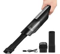 KICHOUSE Aspirateur Portable sans Fil pour Voiture Grosse Puissance D'aspiration, Utilisation Humide et Sèche, Batterie Rechargeable 2000mah, pour Voyage