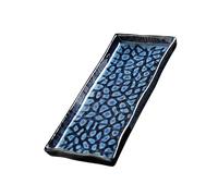 KICHOUSE Assiette De Service Céramique Émaillée Rectangulaire pour Sushi Fruits Et Pâtes Vaisselle Multifonctionnelle pour Maison Restaurant Et Événements