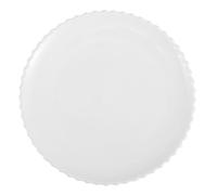 KICHOUSE Assiette et Service de Viande Blanche de Grosse Taille en Céramique Rétro Robuste et Élégante, pour Vaisselle de Fête la Maison Entreprise