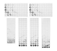 KICHOUSE Autocollants Auto-adhésifs en Aluminium Argenté, Lot 440 Pièces, Étiquettes de Scellement pour Tubes Cosmétiques et Flacons D’huiles Essentielles, Protection Hygiénique et