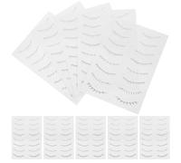 KICHOUSE Autocollants pour Cils Noirs Faciles à Utiliser Adhérence Élevée, Papier Tatouage et Film Pet, 10 Feuilles pour Mariages et Sorties Nocturnes