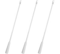 KICHOUSE Baguette de Commande Verticale en Fibre de Verre Blanche Crochet, Lot de 3 Pièces, Résistante Déformation, pour Stores et Tringles à Rideaux en Maison ou Bibliothèque