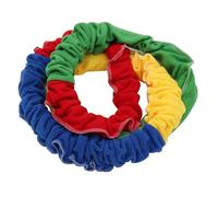 KICHOUSE Bande Élastique Extensible pour Garçon et Filles 24 M Cercle de Traction Coloré Matériel D’Éducation Physique pour École Primaire Jeu Coopératif Extérieur Musculation et Activité