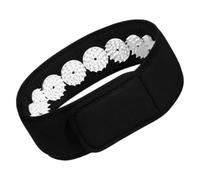 KICHOUSE Bandeau de Yoga Portable en Polyester Massage par Acupression pour Relaxation du Cuir Chevelu et Soulagement des Cervicales en Déplacement