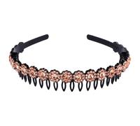 KICHOUSE Bandeau pour Cheveux en Cristal Antidérapant, Design Élégant et Simple, Usage Longue Durée, Accessoire Chic pour Fêtes et Engagements