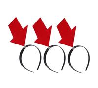 KICHOUSE Bandeaux flèche Amusants 3 pièces pour fête Fille, Accessoires Coiffure légers et Confortables, Couvre-Chef créatif Halloween et Anniversaire, Serre-tête Durable et Original