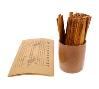 KICHOUSE Bâtons de Divination Chinois, Accessoires de Divination en Bambou, Khaki, Portables, Collection Complète de Sagesse, pour Cours Collectifs et Étude Personnelle