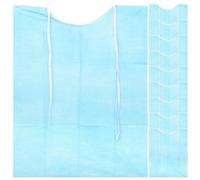 KICHOUSE Bavoir Jetable pour Adultes Seniors Léger en Papier 3 Couches Respirant, Lot de 10 Pièces, Design Ergonomique Facile à Transporter pour Repas